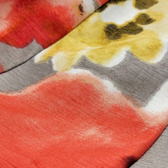 Kim Rogers Floral Sleeveless Dress With Rosette Neckline & Side Zipper - Picture 8 of 13